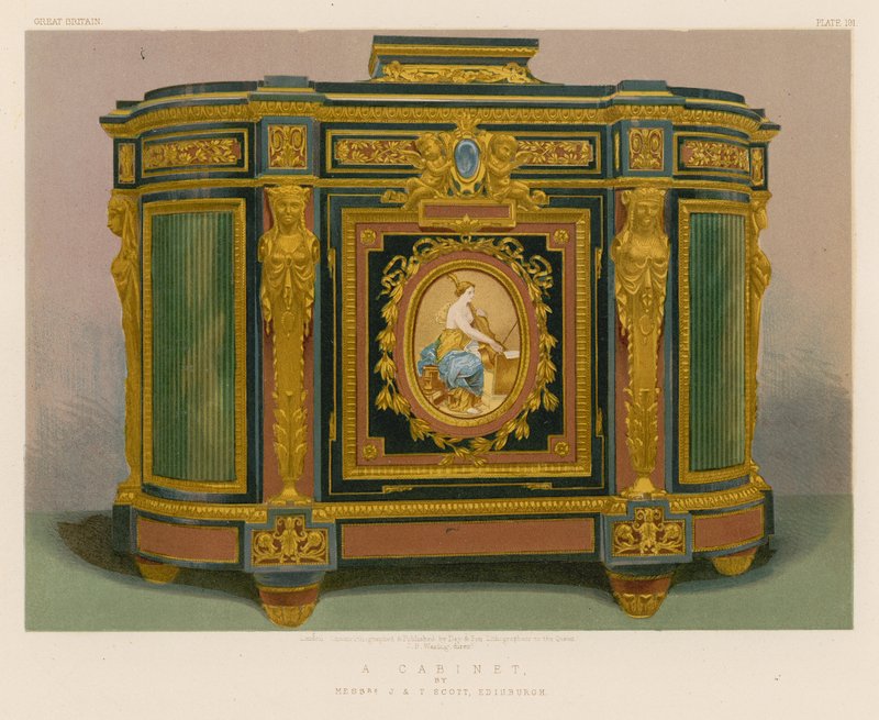Um Gabinete dos Srs. J e T Scott, Edimburgo de English School
