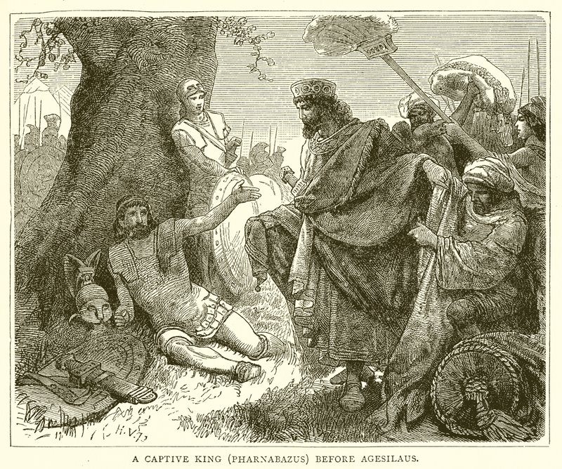 Um rei em cativeiro (Pharnabazus) antes de Agesilaus de English School