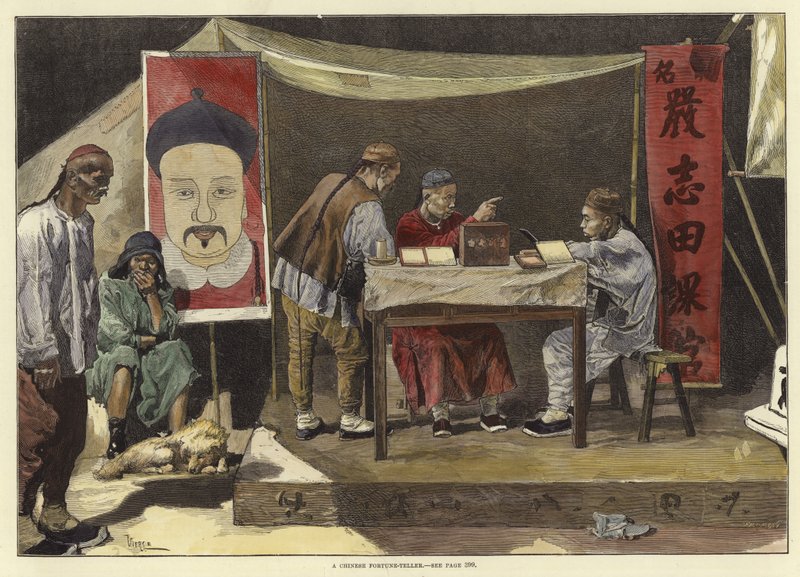 Um Fortune-Teller chinês de English School