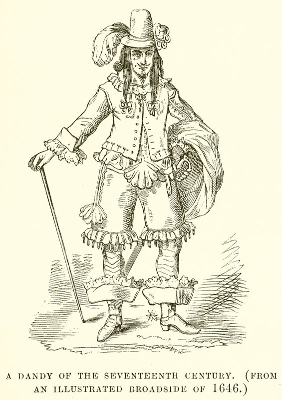 Um dândi do século XVII de English School