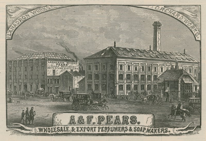 A & F Pears, perfumistas e soapmakers de atacado e exportação de English School