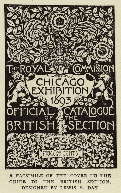 Um Fac-símile da Capa para o guia da Seção Britânica (gravura) de English School