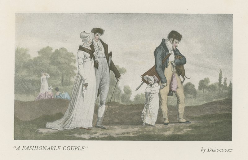 Um casal na moda de English School