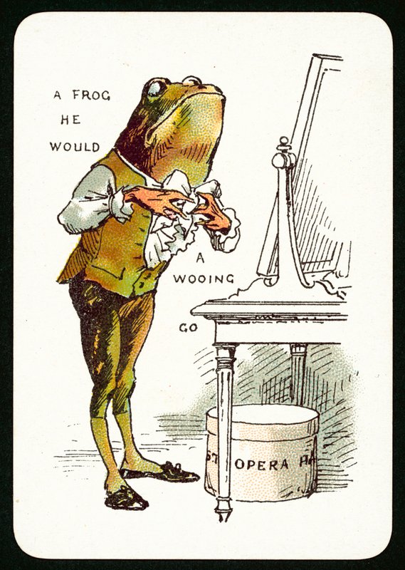 Um sapo que ele cortejaria (cor litho) de English School