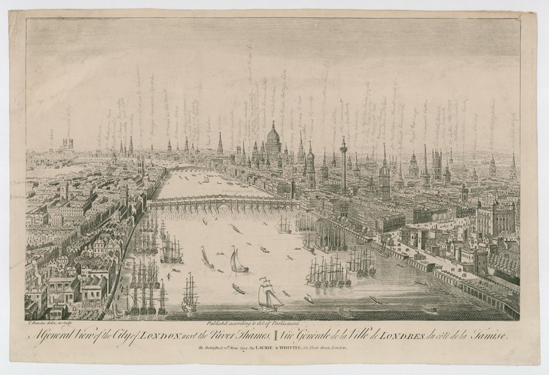Uma visão geral da cidade de Londres de English School