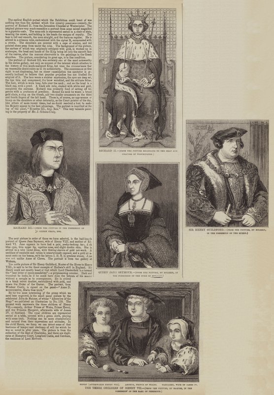 Um Grupo de Retratos Antigos (gravura) de English School