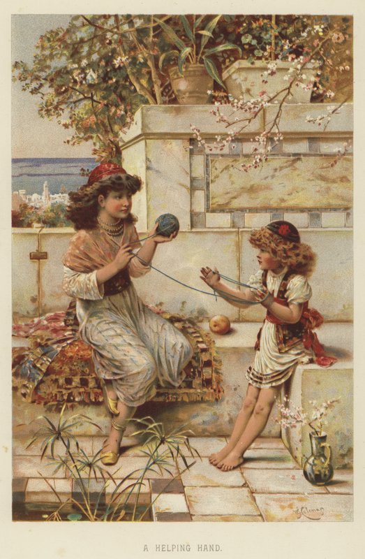 Uma Mão Auxiliar (chromolitho) de English School