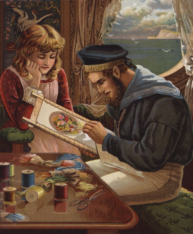 Um trabalho de amor (cromolitografia) de English School
