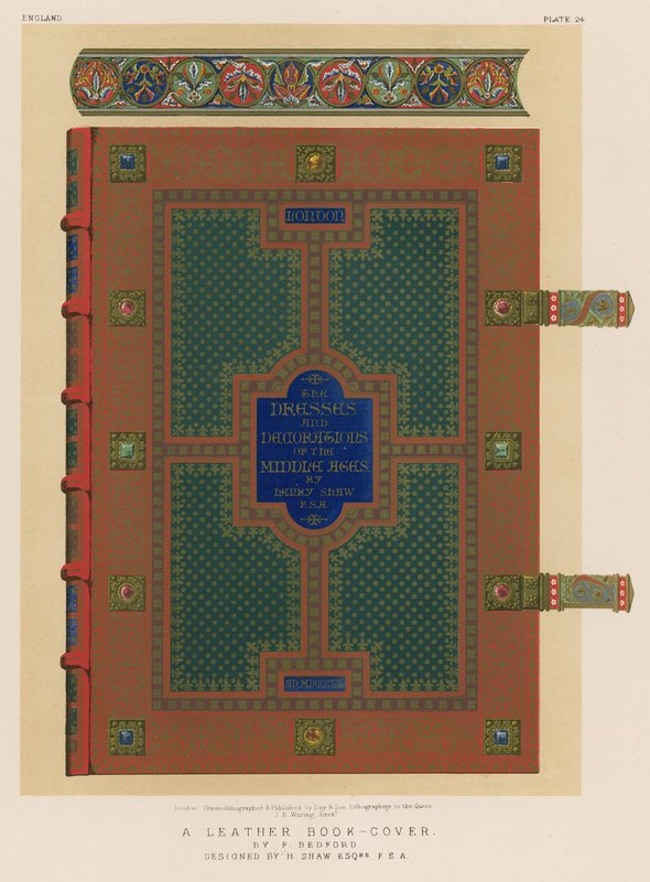 Uma capa de couro de F Bedford de English School