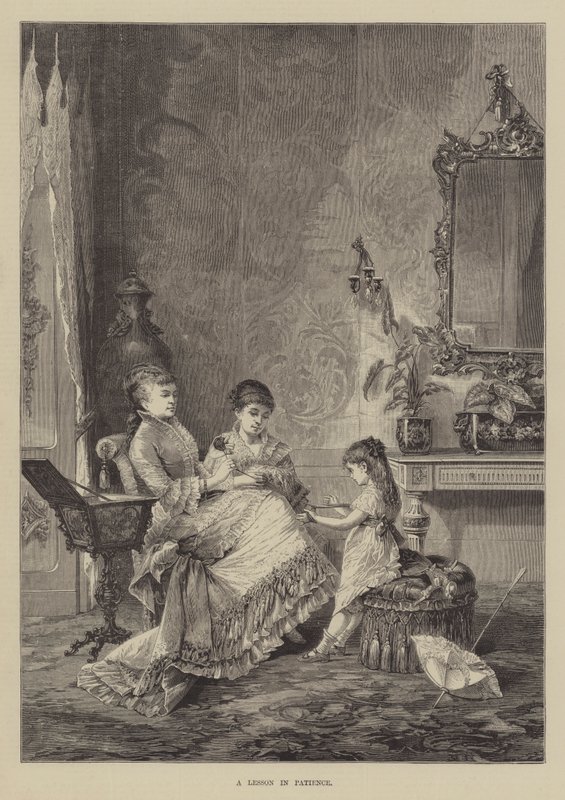 Uma lição de paciência (gravura) de English School