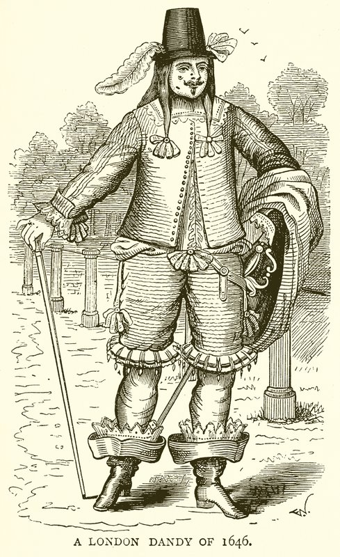 Um London Dandy de 1646 de English School