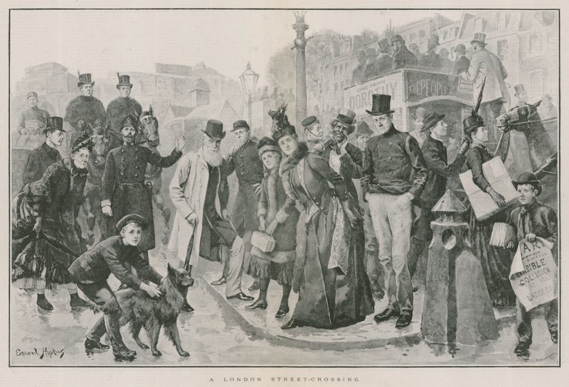 Um cruzamento de rua de Londres de English School