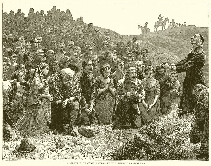 Encontro de Covenanters no Reino de Carlos I de English School
