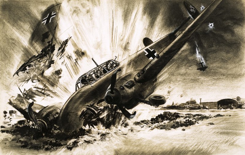 Um acidente de Messerschmitt de English School