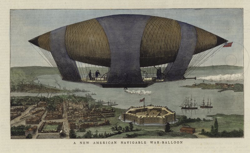 Um novo balão americano de guerra navegável de English School