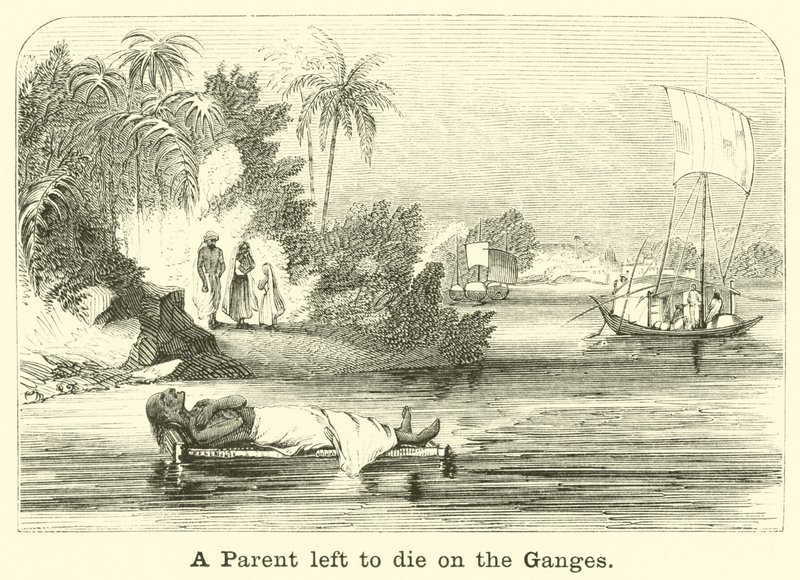 Um pai saiu para morrer no Ganges de English School
