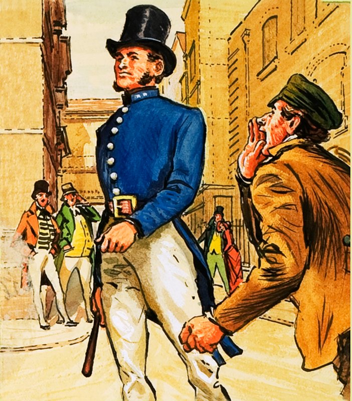 Um &39;Peeler&39; ou policial de English School