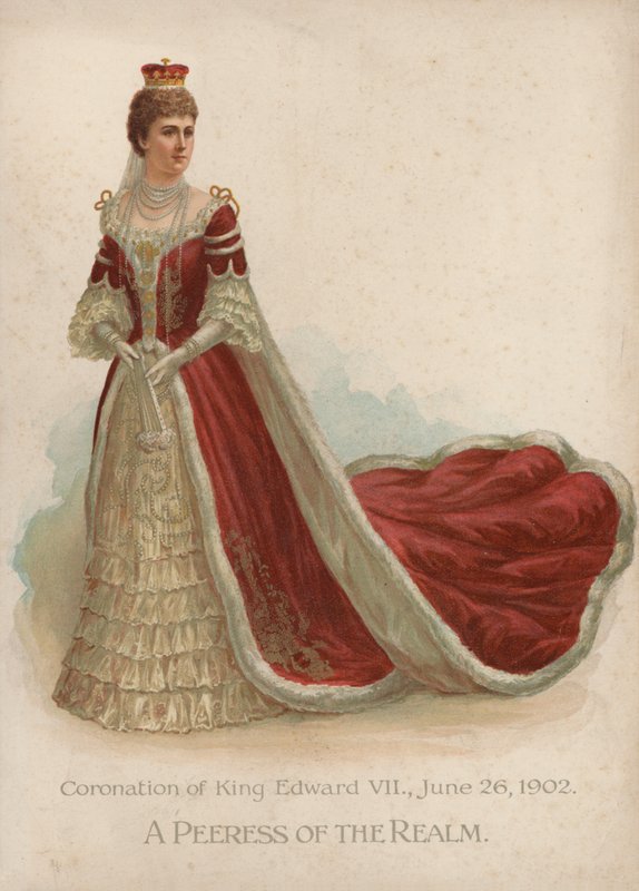 A Peeress of the Realm (chromolitho) de English School