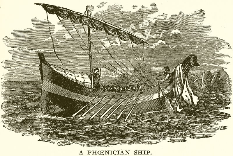 Um navio fenício de English School