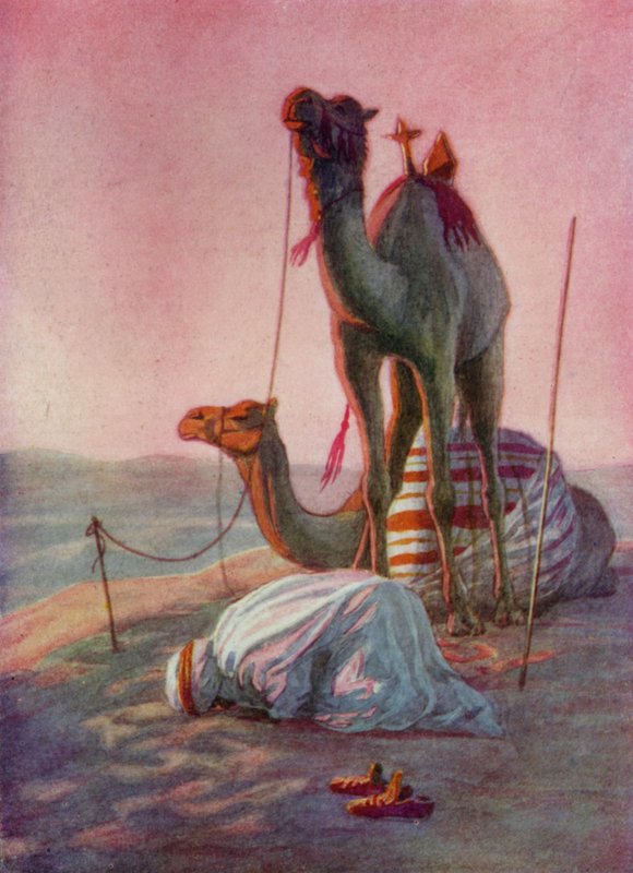 Uma Oração no Deserto (lito colorido) de English School