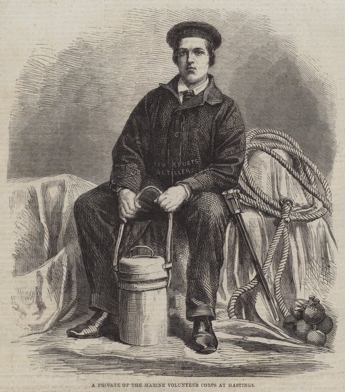 Um Particular do Corpo de Fuzileiros Navais Voluntários em Hastings (gravação) de English School