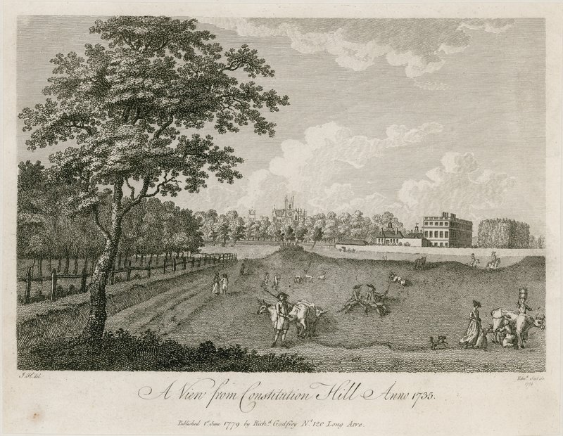 Uma visão do Monte da Constituição, 1735 de English School