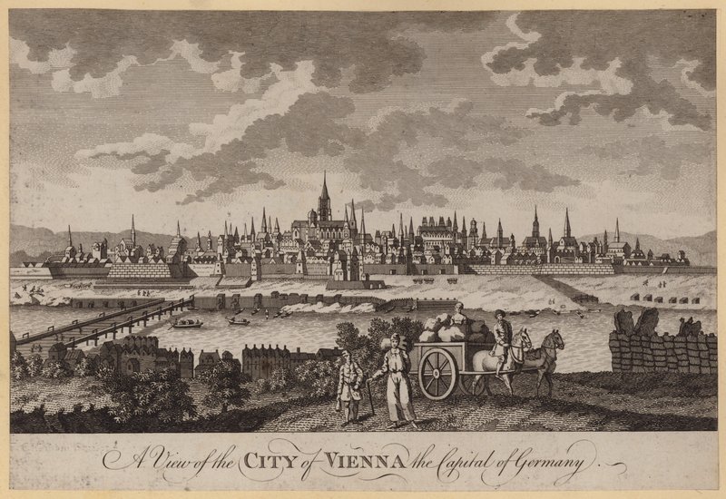 A View of the City of Vienna, the Capital of Germany (gravura) de English School