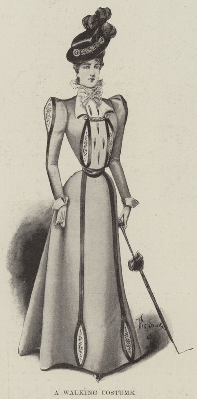 Um Traje Andante (litho) de English School