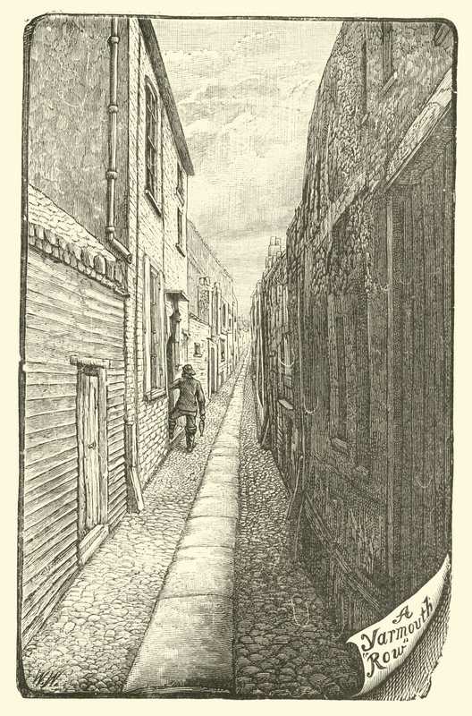 Uma fileira de Yarmouth de English School