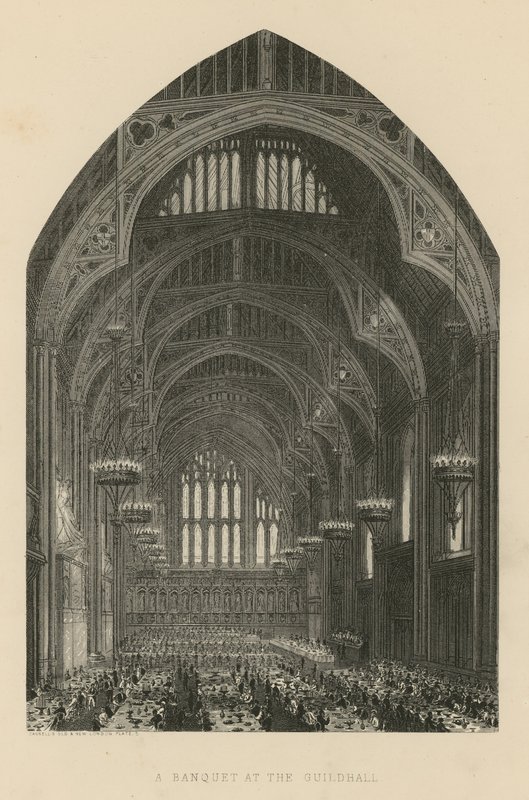 Um banquete no Guildhall de English School