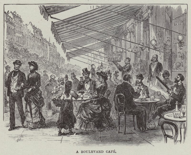 Um café boulevard (gravação) de English School