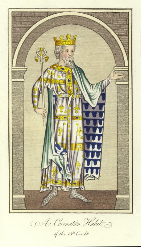 Um hábito de coroação do século XIII de English School