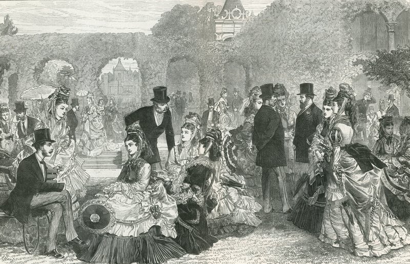 Uma festa de jardim na Holland House de English School