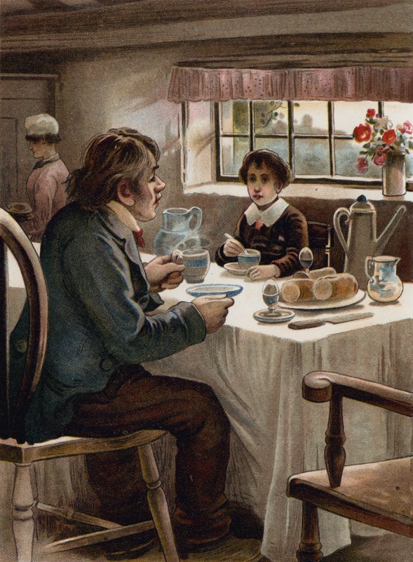 Um grande café da manhã foi de English School