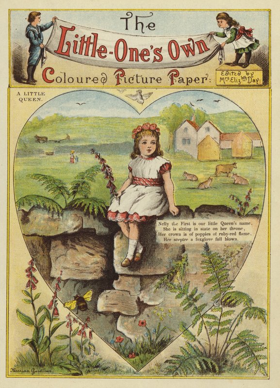 Uma pequena rainha (chromolitho) de English School