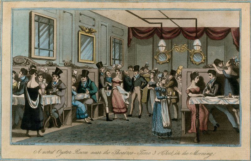 Um notável Oyster Room perto dos Teatros, 3 horas da manhã. de English School