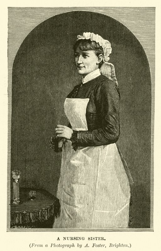 Uma irmã de enfermagem (gravura) de English School