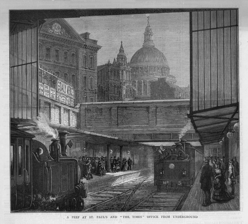 Um pio na Catedral de St Pauls e The Times de English School