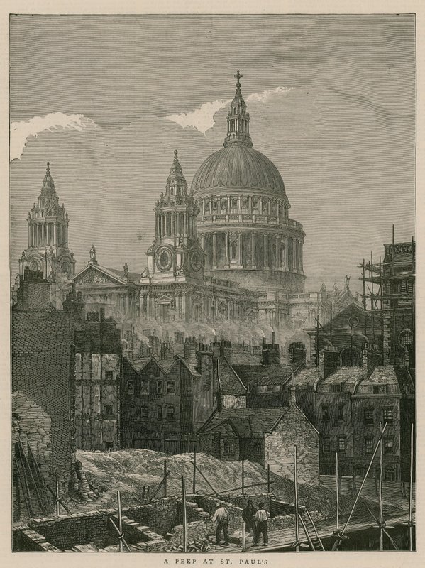 Um pio em St Pauls, Londres de English School