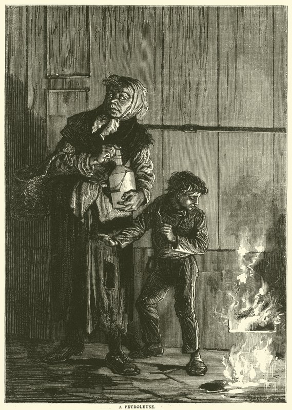 Uma petroleusa, abril de 1871 de English School