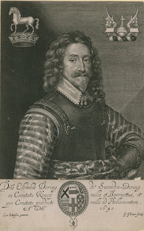 Um retrato de Sir Edward Dering de English School