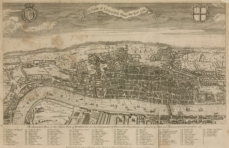 Uma visão de Londres sobre o ano de 1560 de English School