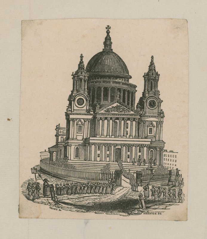 Vista, st, pauls, catedral de English School