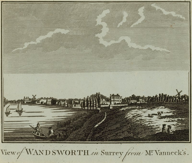 Uma visão de Wandsworth em Surrey de English School