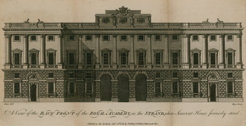 Uma visão da parte de trás da Royal Academy de English School