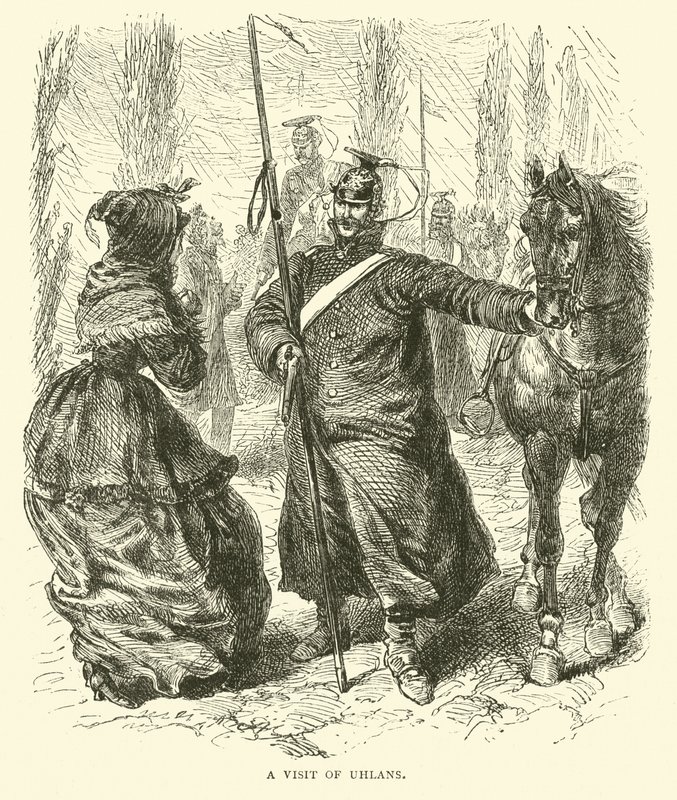 Uma visita de Uhlans, março de 1871 de English School