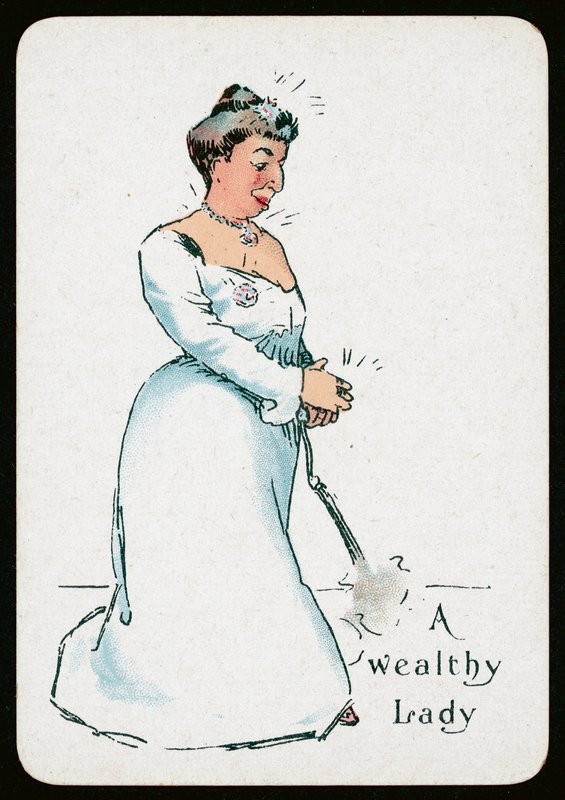 Uma senhora rica (cor litho) de English School