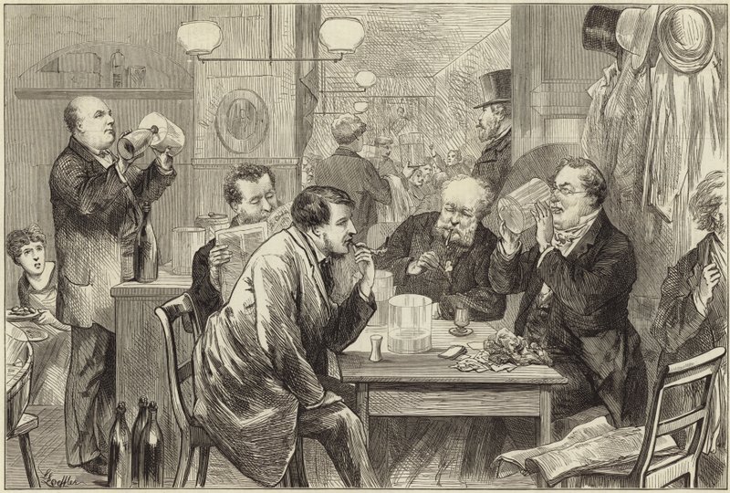 Uma sala de cerveja branca de English School