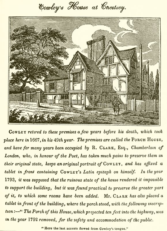 Casa de Abraham Cowleys em Chertsey de English School