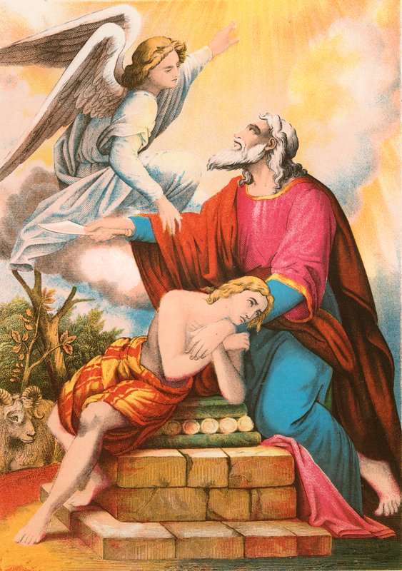 Abraão oferecendo Isaac de English School